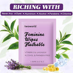 200 Feminine Wipes Individually Wrapped,Flushable Wipes Travel