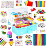 3000 Pcs Arts & Crafts Supplies Kit for Kids Ages 4-12, 3-Layer Craft Box