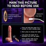 Thrusting Dildo Realistic Vibrator Sex Toys, Silicone Dildo With 8 Thrusting & 10 Vibration Mode, Remote Control Suction Cup G-Spot Vibrator Warm Mode, Masturbation Adult Toy For Women Men And Couple