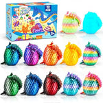 12Pcs 3D Printed Dragon Toys Eggs With Dragon Inside, Christmas Stocking Stuffers For Kids, 3D Printing Toys For Kids, Fidget Toy For Adults Teens Boy Gifts Cool Stuff Christmas Fun Gifts