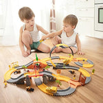 Toys For Boys 5-7, Race Track For Toddlers 3-5, 342Pcs Construction Toys For Boys Kids Car Track Toy Train Set Flexible Gift For 3 4 5 6 7+ Years Old