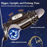 Vibrating Cock Ring Silicone Penis Sleeve Extension Male Penis Enlarger Cock Rings For Men Erection Sex Penis Vibrator Clitoris Massager Adult Sex Toys For Men Delay Ejaculation Reusable Cock Sleeve