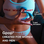 Gpop2 - G Spot Clitoral Vibrator, Clitoris Dildo Adult Sex Toys, P Spot Prostate Massager Anal Toy Plug, Vaginal Clitoral Stimulator, 6 Vibration Modes, Waterproof