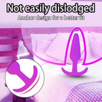 3Pcs Silicone Anal Plug Beads Kit Trainer Set Beginners To Advanced Player For Comfortable Long-Term Wear Training Set Silicone Butt Plug For Men Women Couples Relaxing (Purple) Fba