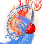 Realistic Silicone Dildo Gag,Open Mouth Gag O-Ring Gag Restraints, Head Harness Restraint Mouth O-Ring Gag Oral Fixation, Adjustable Strap Silicone Dildo Gag With Ball For Men Women(Style 2)