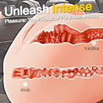 Realistic Male Masturbator - 2 Hole Pocket Pussy, Tight Vagina & Anal, Hidaspiral 3D Textured Stroker, 3.5Lb Realistic Butt, Non-Penetrative, Ultimate Male Sex Toy For Pleasure