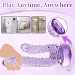 10.2 Inch Huge Realistic Dragon Double Ended Dildo for Beginners with Flared Suction Cup Base for Hands-Free Play, Flexible Monster Anal Dildo with Curved Shaft for Vaginal G-spot and Anal Play