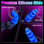 Beginner Knotted Dildo Dog Dildo And 6" Large Butt Plug Tentacle Dildo,