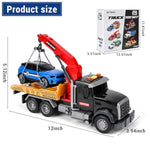 3 Pack 12'' Large Trucks Toy Set,Transport Tow Truck Toy & Dump Trucks And Car Carrier Truck Toys With Lights And Sounds,Friction Powered Movable Parts Kid Boys Toys For 3 4 5 6 7 Years Old