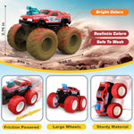Monster Truck Toys For 3, 4, 5, 6, 7 Year Old Kids, Wash To Reveal Monster Trucks For Toddlers, 4 Pack Toy Trucks With Realistic Mud Paint, Ideal Birthday For Boys Grils 3-5 6-8