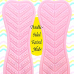 Spanking Paddle For Sex Play Textured Rubber Palm-Leaf Fan Shaped Slapper With Bumps Flexible Flirt Toy For Sm Bondage Game Adult Couple 14.96 Inch Pink