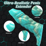 7.13In Monster Sleeve Girth Enhancer For Men, Reusable Pennis Sleeve Girth Enhancer For Men, Pennis Extender Sleeves Realistic, Pennis Sleeve Girth Enhancer With Penis Ring?Green?