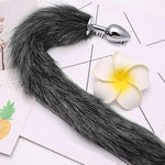 Fox Anal Plug Set Faux Anal Plug Stainless Steel With Fox Tail Fetish Fox Tail Butt Plug Erotic Buttplug Sexy Cosplay Anal Dildo Sex Toy Smooth Anus Toy Buttplug Anal Toy