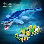 Dinosaur World Mosasaurus Building Set- Compatible With Lego Sets For Boys 8-14, Jurassic Ocean Building, Birthday Gift Set For Boys & Adults (787 Pcs)