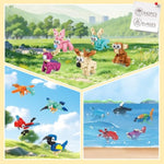 24 Pack Mini Animals Building Block Toy Stocking Stuffers Classroom Prizes Goodie Bags Fillers Building Set, Birthday Gifts Party Favors For Boys Girls Ages 6 8 10 12