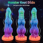 9.6" Animal Dildo Glow In The Dark Dildo Large Dragon Dildo, Soft Fantasy Dildo Silicone Horse Dildo With Strong Suction Cup, Huge Knot Dildo Thick Dog Dildo Big Anal Toys, Adult Toys For Women Men