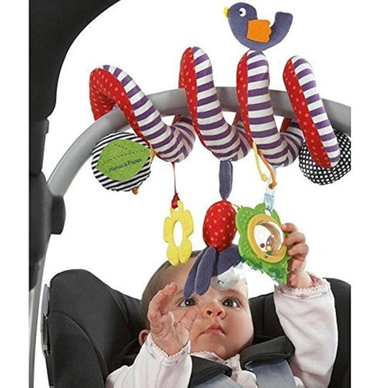 Beespring Kid Baby Crib Cot Pram Hanging Rattles Spiral Stroller Car Seat T