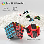 Speed Cube Set, Puzzle Cube Bundle Of 2X2X2 3X3X3 4X4X4 Pyramid Magic Cube Set, Birthday Party Christmas Stocking Stuffers Gift For Kids Teens Adults(Carbon Fiber Sticker)