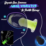 Anal Vibrating Plug Adult Sex Toy, Luminous Glass Prostate Massager With 10 Vibrating Modes, Butt Plug G Spot Vibrator With Remote Control, Anal Sex Toys For Male And Female