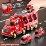 5 In 1 Fire Truck Cars For Toddlers 3-5, Boy Car Truck Toys With Light Sound, Birthday Gifts For 3 4 5 6 Year Old Boy