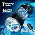 Automatic Sucking Male Masturbators - Upgraded 7 Vibration & Suction Hands Free Pocket Pussy Male Stroker With 3D Realistic Textured, Blowjob Toy Mens Adult Male Sex Toys For Men Sex Machine