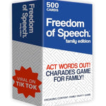 Freedom Of Speech Card Board Game - Family Edition - Fast-Paced | Guess The Word | Easy To Play - Party Game For Game Night