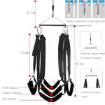 Sex Swing, 360° Ceilings Spinning Sex Swing Bdsm Sex Bondage Restraints Kit,Sex Furniture For Couples Bedroom Adult Toys Ceiling Swing With Steel Triangle And Spring Support 800 Lbs (Large)
