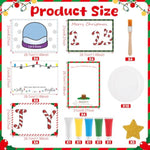 20 Pcs Christmas Handprint Tree Craft Kit, DIY Keepsake Ornaments for Kids