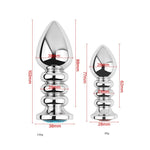 Sex Toy Anal Plugs Metal BDSM Male Masturbation Exercise Anal Plug Butt Plugs Prostate Massage G-spot Trainer Anal Plugs Beginners Starter Set for Women and Men Couples