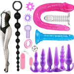 17 In 1 Anal Plug Set Pleasure Plug Toy For Women Men Butt Plugs Stick Beginner Training Kit Anales Beads
