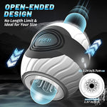 Sex Toys For Men Male Masturbator - Adult Toys Open-Ended Male Sex Toys With 10 Vibrations & Auto Push Mens Sex Toys, Adult Sex Toy For Men Sex Machine Hands Free Masturbators 3D Textured Male Stroker
