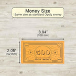 Opoly Play Money – 800Pcs Fake Currency For Board Games – 100 Of Each Bill In 8 Denominations – $1, $5, $10, $20, $50, $100, $500, & $1000 - Paper Pretend Play Cashier - Stocking Stuffer