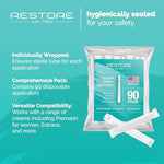 BPA FREE- Made in USA- Disposable Vaginal Applicators – Comfort Tip Threaded Applicator Sealed for Hygiene. Fits Estrace, Preseed, Premarin, & Most OTC Creams, Gels, and Lubricants- 90 Applicators