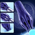 Vibrating Male Masturbator Penis Training Tool With Clamping Pulse Vibration Handhold Glans Trainer Sex Toy For Sexual Endurance & Reduce Sensitivity