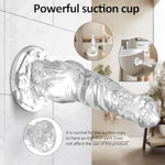 9.4 Inch Huge Monster Dildo Clear,Fantasy Tentacle Knot Dildo With Suction Cup,Adult Sex Toys For Women Men Couples