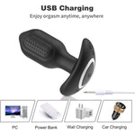 360° Rotation Adult Sex Toys For Men Prostate Massager, Silicone Anal Vibrators 9 Modes Vibrating, Anal Plug Vibrating Butt Plug Sex Toy, Anal Vibrator Women Men Couples,Thrusting Anal Plug Male