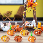 Halloween Pumpkin Craft Kit - 36 Pieces DIY Fall Thanksgiving Gratitude Pumpkin Craft for Kids