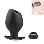 Hollow Anal Tunnel Plug With Ultra-Soft Base & Long-Term Wear Silicone Butt Plug Anal Expander Anal Dialator Stretcher Hollow Anal Trainer Viginal Plug Adult Sex Toy For Couple Women Men Gay