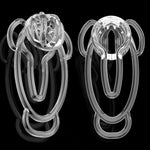 Chastity Training Clip, Fufu Chastity Clip Chastity Cage, Female Panties Chastity Belt, Cock Cage Bondage Clip Lock, Male Penis Ring Chastity Device, Sm Adult Sex Toy (Transparent)