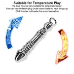 Anal Butt Plug Metal Anal Beads Dildo Prostate Massage Anal Vaginal Dilator BDSM Sex Toys for Men Women Couple (Large(6.45 inch))