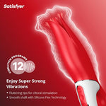 Power Flower Vibrator Sex Toy | Adult Toys for Women | Lay-on Vibrator with Fluttering Tips | Vibrating Sexual Pleasure Device | Stimulation Vibrators | Female Wellness Tools | Woman Sextoy