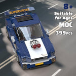 27048 Speed Champion Mustang Racing Car Building Set & Display Case, Moc Creative Classic Cars For Boys Age 8-12, Cool Vehicles Model Toys Birthday Gifts For Adults And Kids,399 Pcs