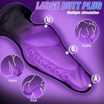 6.7" Large Butt Plug Anal Plug, Huge Silicone Buttplug For Long-Term Wear, Fantasy Tentacle Monster Dildo With Knot, Massive Realistic Anal Stretcher Prostate Massager, Sex Toys For Men Women