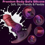 5.95'' Large Monster Dildo Butt Plug, Medium Silicone Knot Fantasy Dildo With Curved Base, Anal Stretcher Prostate Toy, Big Anal Plug Trainer Adult Sex Toys For Men Women Couples Advanced Players
