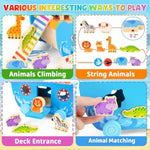Toddlers Noah'S Ark Toys With Wooden Animal Shape Sorters, Baptism Gifts For Girls Boys 2 3 4 Years Old, Montessori Educational Toys For Toddlers, Bible Story Book For Kids Ages 2-4