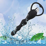 Vibrating Anal Beads Butt Plug,Graduated Design Silicone Anal Vibrator Waterproof G-Spot Anal Sex Toy Gay Prostate Massage Smooth Butt Anal Plug Adult Sex Toys For Men, Women And Couple (Black)