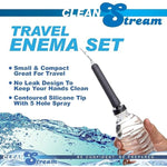 Travel Enema Water Bottle And 4 Adapter Sizes For Deep Cleaning, Fit'S Most Shower Hoses And Bottles, 7 Piece Portable Kit, Black