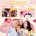 Kids Phone For Girl Toys, Christmas Birthday Gifts For Toddler Age 3-10 Year Old Girls Boys Toys, Kids Toddler Smart Phone, Detective Educational Learning Toys With 2.8" Touchscreen, Music Video Game