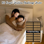 20.75''X16.5'' Position Scratch Off Poster For Adults - 100 Couple Position Challenges - The Love Game Date Night Ideas - Birthday Gift For Him Her Wife Husband
