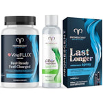 Vitaflux Triple Power Nitric Oxide Supplement + Organic Aloe Lube For Sex With Natural Ingredients Desensitizing Delay Spray For Men Clinically Proven To Help You Last Longer